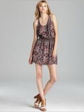 Collective Concepts Sleeveless Racerback Sundress Mini Dress Small